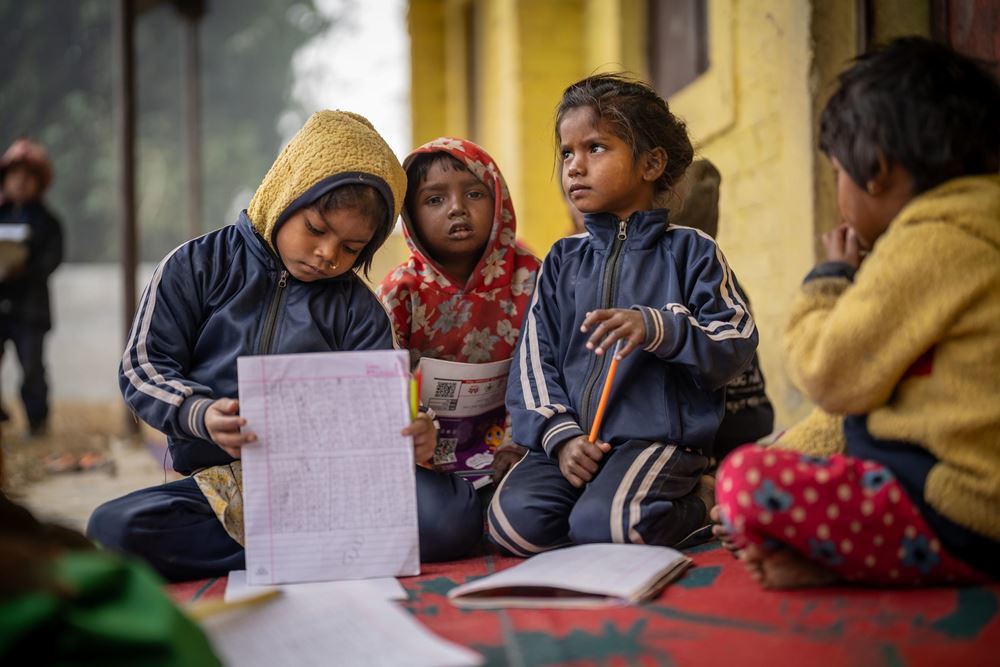 Kindergruppe der Vorschule. Foto : Jakob Studnar / Kindernothilfe. Kindergruppe der Vorschule. Foto : Jakob Studnar / Kindernothilfe.