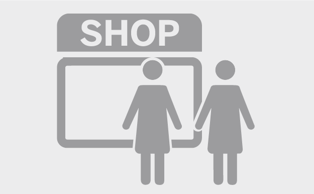 Icon Geschäft mit Frauen